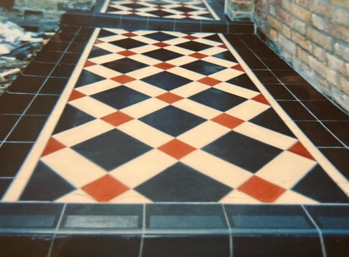 Character pathway tiling Character pathway tiling