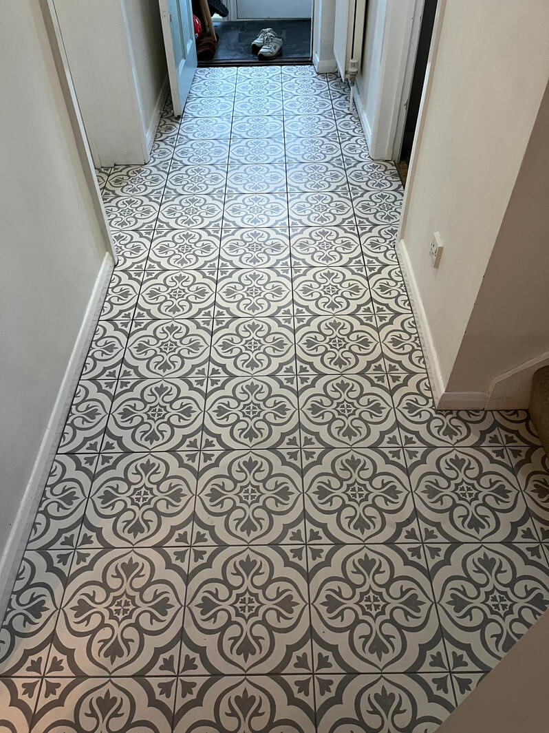 Hallway tiling Hallway tiling